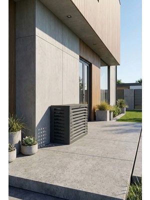 Liccia Klima Motoru/dış Ünite Gizleme/koruma Kafesi S 9000 Btu - 18000 Btu 98X50X70(H) Alüminyum Radius