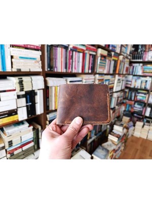 Gerçek Deri Tamamen El Emeği Cüzdan 22CM*8CM * 1 Kağıt Para Alanı 4 Kart Bölmesi DAK19