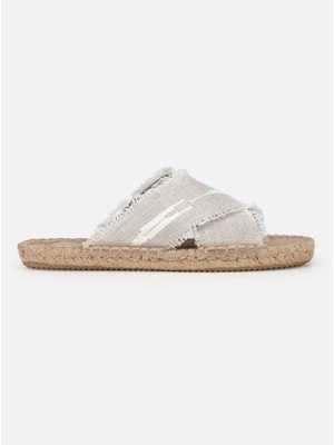 Su14 Lotus Bej Kadın Espadril Terlik