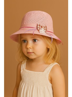 Katia & Bony Kurdeleli Merserize Hasır Şapka Pembe