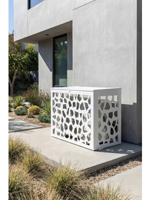 Liccia Klima Motoru/dış Ünite Gizleme/koruma Kafesi S 9000 Btu - 18000 Btu 98X50X70(H) Alüminyum Stone