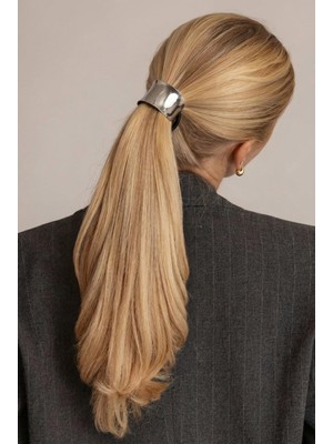 Katia & Bony Silver Metal Detaylı Lastik Bağlamalı Toka