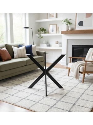 Falcon Demir Çelik Metal Masa Ayağı Yıldız Ayak