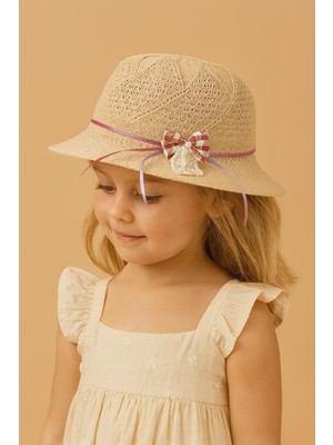 Katia & Bony Kurdeleli Merserize Hasır Şapka Krem