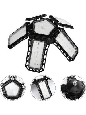 Ledx Ayarlanabilir Açılı 5 Kanatlı 148 Smd Ledli Galaxy Projektör Işığı 60W 6600 Lumen E27 32CM Çap