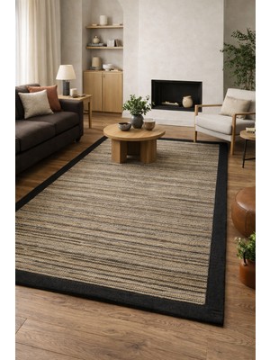 Çerkez Halı Merv Collection Sisal Bordürlü Hasır Halı Kahve