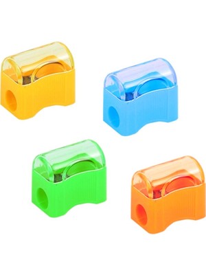 Onas 4 Adet Renkli Sandıklı Kalemtraş, Kırılmayan Bıçak Kalitesi ve Tekli Açma Sistemi