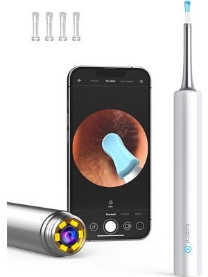 Bebırd T5 3mp Kamera 3.5mm Lens Şarjlı Wıfı Görüntülü Kulak Temizleyici Beyaz Renk