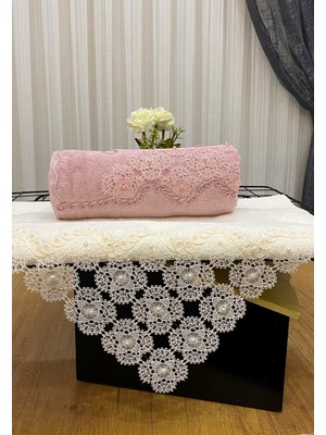 ayhanhome Pamuklu Kadife El Yüz Havlusu 50 x 90 cm Süper Yumuşak 2'li Set