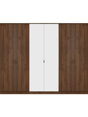 Kelebek Lucenta 6 Kapaklı Dolap