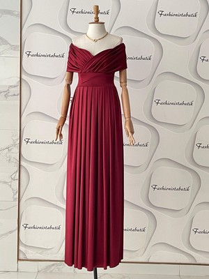 Fashionistabutik Prenses Yaka Abiye Elbise