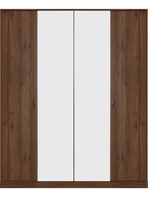 Kelebek Lucenta 4 Kapaklı Dolap