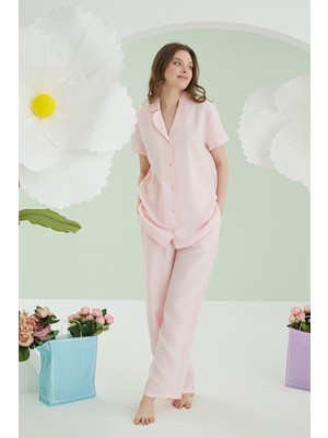 NBB Serena Önden Düğmeli Pijama Takım 68382