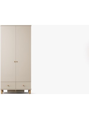 Kelebek Pine 2 Kapaklı Dolap