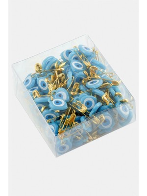 Uluora Kalp Nazar Boncuklu Çengel Iğne 100 Adet