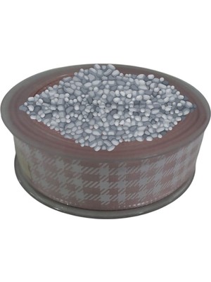 Tafta Ekoseli Kurdele 25 mm Pudra 2 Metre