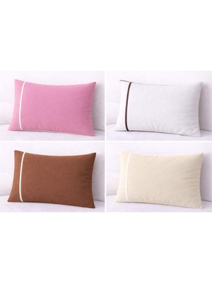 Assa Home %100 Pamuk Yastık Kılıfı Seti - 2 Adet (Kahve)