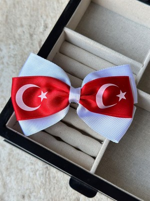 Ugly Duck Ay Yıldız Pens Toka - Kırmızı Beyaz (1 Adet)