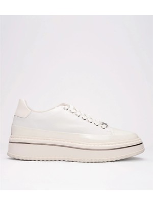 Marcomen 152-21102 Deri Sneaker Ayakkabı Beyaz Renk Beyaz