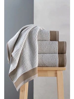 Mürdüm Home Lena 4'lü Banyo Havlu Seti Hamam Takımı %100 Pamuk