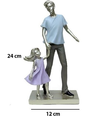 Tekinhediyelik Fügür Baba Kız Biblo