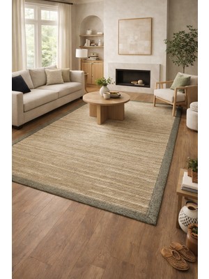 Çerkez Halı Merv Collection Sisal Bordürlü Hasır Halı Bej