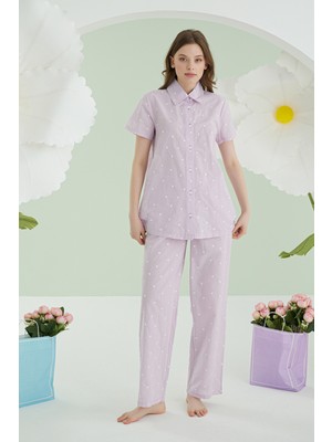 NBB Kalpli Önden Düğmeli Pijama Takım 68213