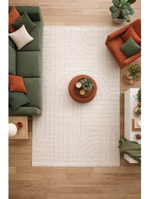 Çerkez Halı Bern Collection %100 Bambu Kadife Yumuşak Yüzey Yıkanabilir Kolay Temizlenebilir Özel Kesim Halı S100