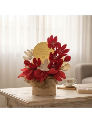 Mevalin Flora Kalbinin Sahibi Yazılı Özel Tasarım Çiçek – Kişiye Özel Romantik Hediye