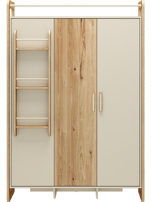 Kelebek Capy 3 Kapaklı Dolap