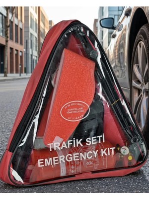 Astraltech Acil Durum Trafik Seti Reflektör Yangın Tüpü ve Ilk Yardım Çantalı