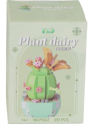 Nilly Toys P1247 Panlos Simülasyon Çiçek Serisi 351 Parça Block Oyuncak