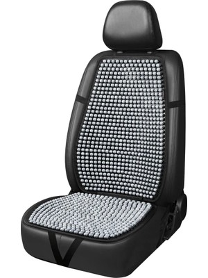 Keskin Sound Premium Taş Boncuklu Full Ortopedik Oto Koltuk Minder Seti Gümüş