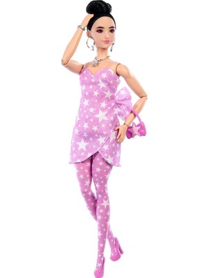Nilly Toys JJN71 Barbie Deluxe Style - Yıldız Desenli Elbise
