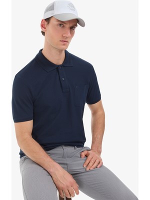 Pierre Cardin Erkek Lacivert Regular Fit Basic Tişört 50321144-VR033
