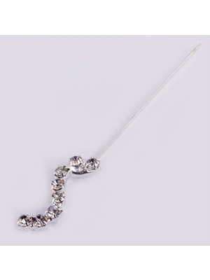 Uluora Taşlı Zikzak Eşarp Iğnesi