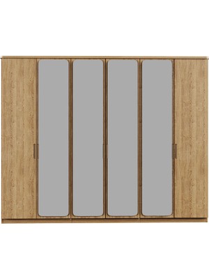 Kelebek Lovisa 6 Kapaklı Dolap