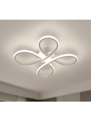 Lzy Avize Store Daisy 4’lü Beyaz Avize 3 Renkli – Modern Salon, Mutfak, Çocuk Odası, Antre Aydınlatma