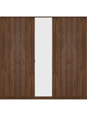 Kelebek Lucenta 5 Kapaklı Dolap