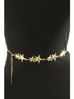 Uluora Yıldız Metal Zincir Kemer