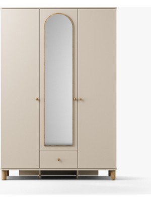 Kelebek Pine 3 Kapaklı Dolap