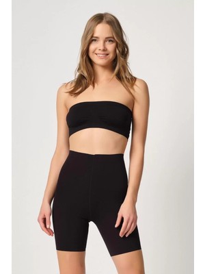 Çamaşır Kenti Siyah Mı Emay 2707 Lazer Yüksek Bel Paçalı Hayalet Korse