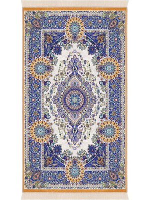 Bursa İpek Saks Kadife Halı Seccade