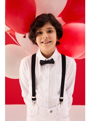 DeFacto Pamuklu Papyon Pantolon Askısı 2'li Erkek Çocuk C0238A826SM