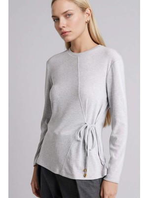 DeFacto Relax Fıt Bisiklet Yaka Uzun Kollu TIŞÖRT H1204AX26SP