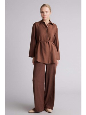 DeFacto Straight Fit Düz Paça Bürümcük Pantolon H0423AX26SP