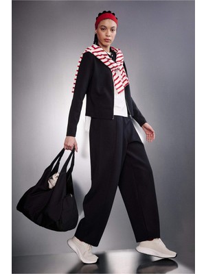 DeFacto Barrel Fit Standart Paça Standart Boy Skuba Dalgıç Kumaş Sporcu Pantolon G4217AX26SP