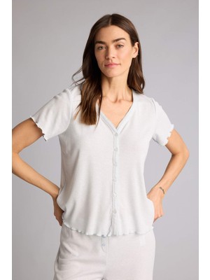 DeFacto Kısa Kollu Pijama Üstü G4623AX26SM