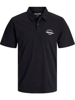 Jack & Jones Jack Jones Yazı Armalı Erkek Polo Yaka Tişört 12288118