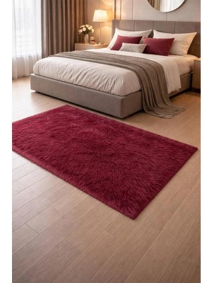 Saymine Kuzu Peluş Premium Ince Halı - Süet Taban Salon - Yatak Odası - Antre Halısı